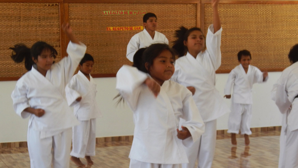 Karateunterricht März 2015 1